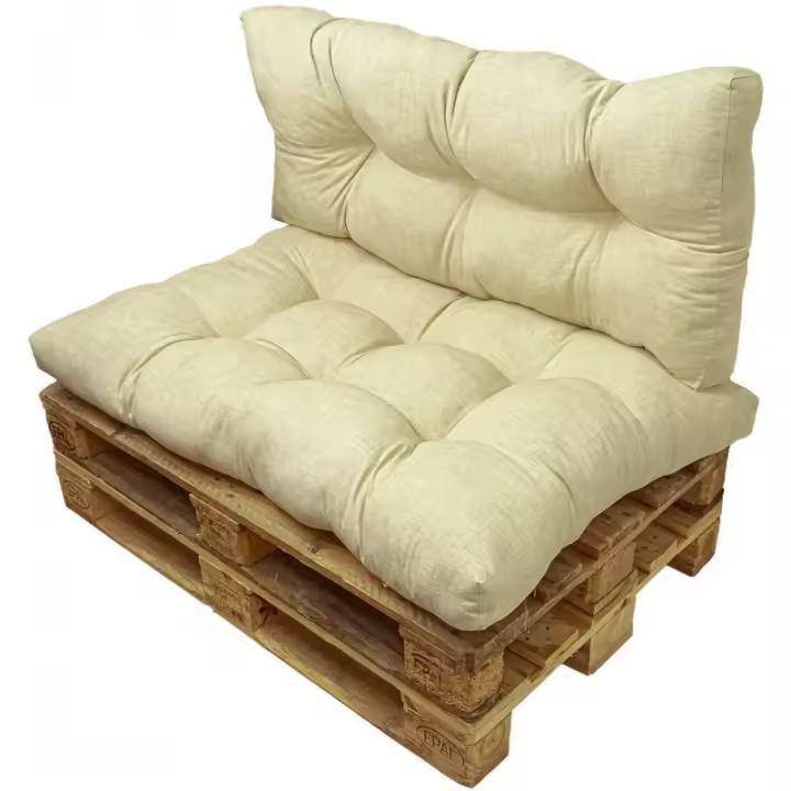 TIENDA EURASIA - Cojines para Palets, Diseño Moderno y Original, 2 Piezas, Base Acolchada con Respaldo, cojin palet - 1