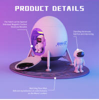 Proyector De Luz Galáctica Espacial Lander Astronauta Regalo De Navidad Decorativo Para Dormitorio Control De Color Ajustable - details 3