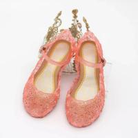Sandalias De Verano Para Niñas Zapatos De Princesa PVC Transpirables Talla 25-37 Decoración De Cristal Estilo Cendrillon Con Tacón Suave Para Niños - details 16