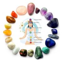 Pulsera 7 Chakras-Litoterapia-Piedras semipreciosas y metal Plisado-Elástica - details 1
