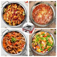 Estufa De Camping Mini De Acero Inoxidable Con Cajón Ajustable De Fuerza De Combustión Para Exteriores Y Senderismo Cocina Con Alcohol - details 5