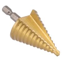 Broca Estep De Acero HSS Con Groove Recto Corte De Titanio 13 Pasos Brocas De Agujeros Múltiples Cono 5-35mm Para Madera Y Metal - details 3