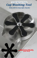 Copa De Vidrio Para Fregadero De Cocina Automática Con Rojellera De Acero Inoxidable Herramienta De Limpieza Para Cubas De Café Y Barra - details 0