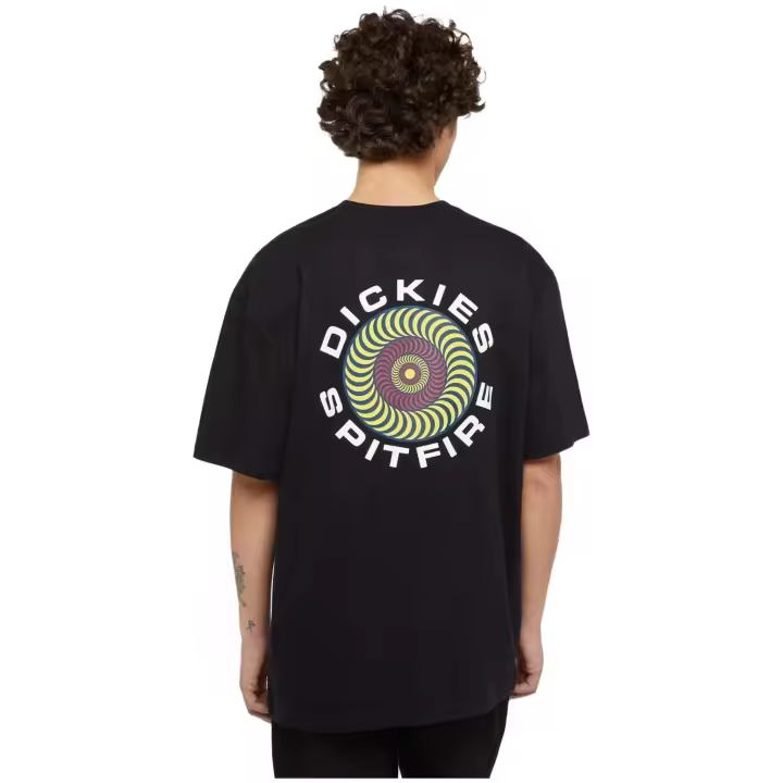 Camiseta de Manga Corta Dickies X Spitfire Tee para unisex en color negro - 1