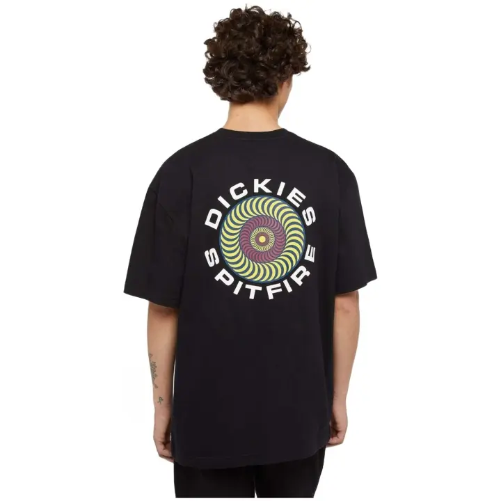 Camiseta de Manga Corta Dickies X Spitfire Tee para unisex en color negro - 1