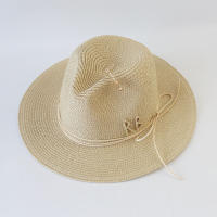 Sombrero De Paja Para Mujer Y Hombres Moda Verano 2025 Sombrero De Playa Casual Sombreros De Paja Con Visera Estilo Panama Protección Solar - details 9