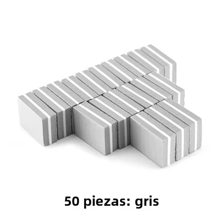 Mini Archos De Uñas Coloridos 10/25/50Pcs Doble Cara 100/180 Grit Para Uñas De Acrílico Herramienta De Manicura Y Pedicura Profesional - 1