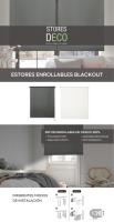 STORESDECO Estor Enrollable Blackout Premium, 100% Opaco, Persianas para Ventanas y Puertas con Tejido Poliéster que Aporta Oscuridad, Cortinas dormitorio Opacas - details 0