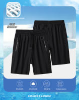 Shorts De Running Para Hombre Pantalones Cinco Puntos De Seda Helada Talla Grande Disponible En Tamaños 5XL-9XL - details 1
