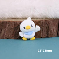 10pcs Pato Cartoon Mini Resina Adornos De Espalda Planos Cabochón Encantos Para Scrapbook Accesorios De Joyería Para Niñas - details 8