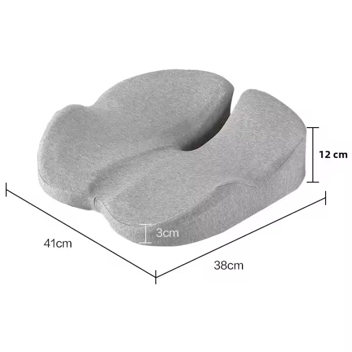 Cojín De Espuma Memory Foam Antideslizante Ortopédico Para Prostata Alivio Del Dolor Lumbar Coccyx En Silla Coche Comodidad - 1