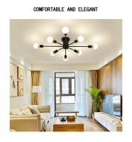 Modern Sputnik Ceilin Ganchillo Lámpara Colgante Satellite Iluminación Fuente De Luz Decorativa Para Sala De Estar Y Comedor Material De Hierro - details 7