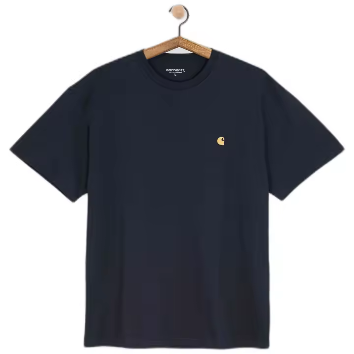 Camiseta de Manga Corta Carhartt WIP Chase para hombre en color azul - 1