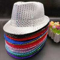 Gorro De Jazz Para Hombres Y Mujeres Decorado Con Lentejuelas Para Performance En Escenario Fiesta Y Vacaciones Material De Poliéster - details 14