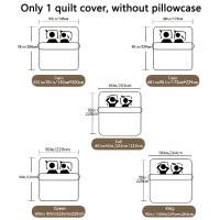 Cubierta De Edredón De Poliéster 100% Con Diseño De Stitch Dibujado En La Cama Para Dormitorio Sin Fundas Para Almohadas Ni Edredón Incluidos - details 0