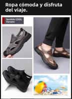 Sandalias De HENGBAHE Para Hombre Estilo Nuevo Cómodas Y Livianas Con Suela Gruesa Y Material De Malla Tipo De Sandalia De Envío Al Tobillo Zapatos Casuales - details 8