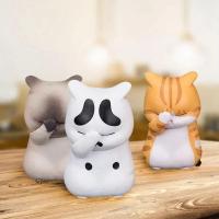 Muñeco De Gato Kawaii Lindo Figuras De Adorno Mini Modelo Para Escritorio Juguetes Para Niños Decoración Para Hogar Y Oficina Regalos - details 1
