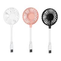 Ventilador Portátil Recargable USB Silencioso Con Batería De Almacenamiento Para Verano Viajes Exteriores Corriente 5V Plástico - details 1