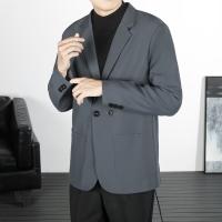 Nueva Chaqueta Elegante Para Hombre En Primavera Y Otoño Traje De Lujo Para Hombres Cierre Frontal De Una Sola Fila Largo Regular Ropa De Vestir - details 3