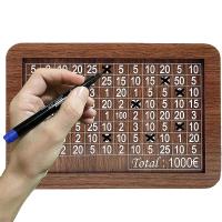 Caja De Dinero De Madera En Forma De Cerdo Con Objetivo De Ahorro Y Cajas De Números Para Monedas Euro Varios Tamaños Disponibles - details 9