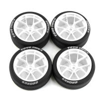 4pcs Ruedas Y Hub Para Coche De Control Remoto Rally Sin Limites Para Coches RC 1/10 HSP Wltoys 144001 124018 124019 124017 - details 3