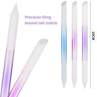 Kit De 3 Piezas De Archos De Uñas De Vidrio Con Doble Cara Para Manicura Y Pedicura Eliminador De Cutículas Precisión - details 0