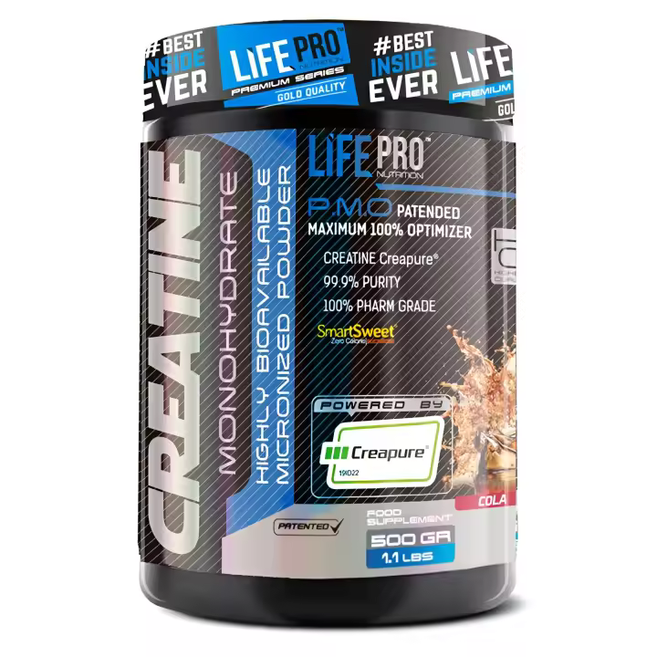 Suplemento Creatina Life Pro Nutrition Creapure 500g - Sabor Cola - 1