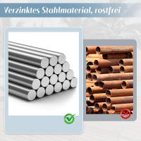 Juego de sillas de Jardín, juego de muebles de Jardín con cojines, sofá de 3 alojamientos, 2 Sillas y Mesa de café, exterior, tablero de Vidrio, rata PE Tejido, Maple galvanizado, negro + Gris - details 2