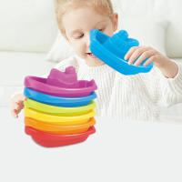 Juguetes De Baño Plegables Para Niños Cupos Colocables Forma De Barco Coloridos Juguete Educativo Temprano Para Bebés Juguetes De Piscina Playa Regalos - details 7
