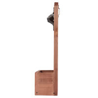 Abrepuertas De Madera Para Cervecilla Y Vino Con Cather Para Botellas Vintage Para Cocina Fiesta Barra Montado En La Pared - details 4