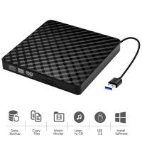 Unidad óptica para ordenador portátil, memoria externa delgado con USB 3.0 DVD, RW con quemador y lector de CD, reproductor bandeja para PC - details 1