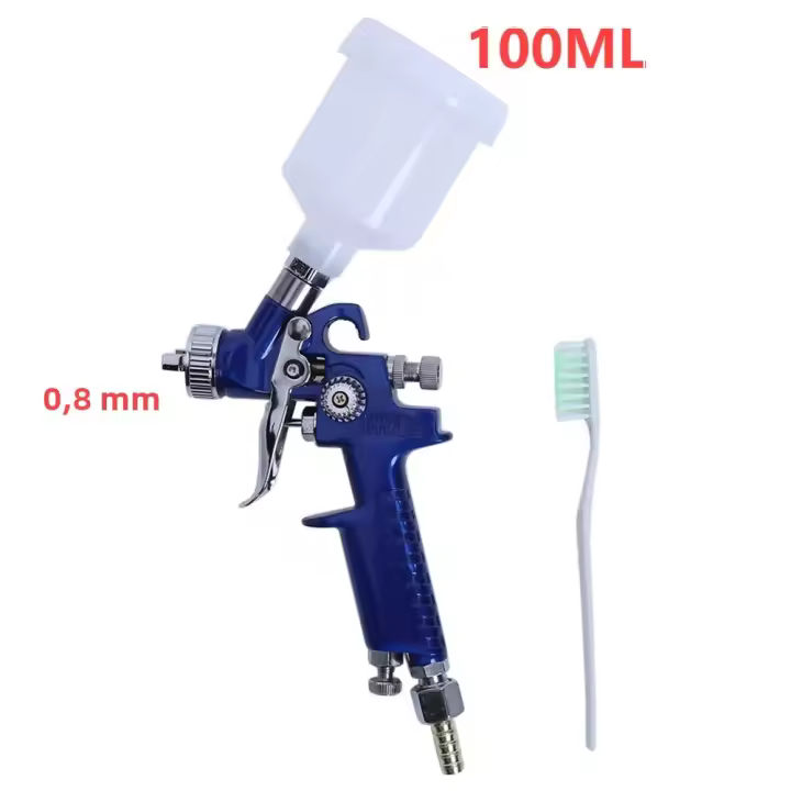 Pistola De Pulverización Gravedad SK100 HVLP Pneumática Máquina De Pintura Ajustable 600ml Para Primera Capa De Carrocería - 1