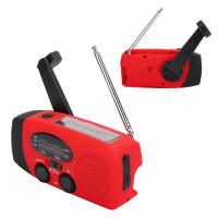 Radio De Manivela Con Carga Solar Y Luz LED Generador De Electricidad Para Emergencias Radio Portátil Con Altavoz Integrado - details 4
