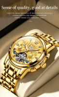 Reloj De Pulsera Hombre OLEVS Automático Mecánico Tourbillon Luminoso Impermeable Con Correa De Acero Inoxidable Estilo Negocios - details 11