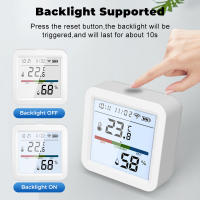 Sensor De Temperatura Y Humedad Inteligente ZigBee Tuya Con Pantalla LCD Iluminada Compatible Con Google Assistant Necesita Hub Tuya Zigbee - details 5