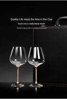 Juego De 2 Piezas De Cristal Lujo Para Vino Tinto Y Champán Copa Alta Para Fiestas Copa Redonda Ecológica Y De Alta Calidad - details 10