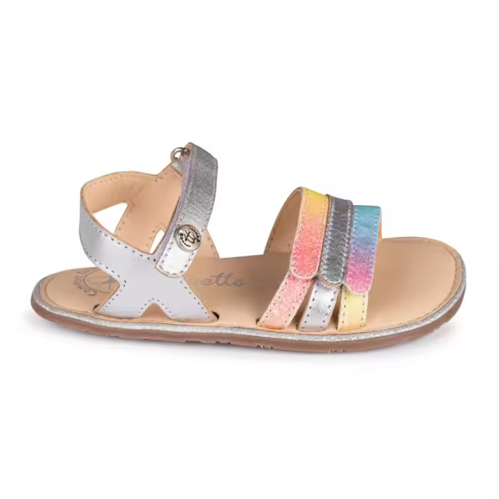 SANDALIA BAREFOOT PLATA - VELCRO Y FLEXIBILIDAD TOTAL - 1