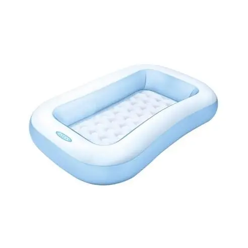 Intex Mini Piscina Hinchable Rectangular para Bebé con Base Acolchada y Kit de Parches - 1