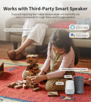 Sensor De Temperatura Y Humedad Inteligente Tuya Zigbee/WiFi Para El Hogar Interior Compatible Con Alexa Y Google Assistant Control Por Voz - details 4