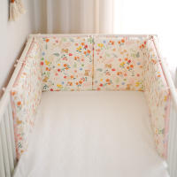 LALA - Ropa de Cama para Cuna de Bebe recién nasido, Valla anticolisión, de conejo Flor, surface AA, 30*30*6, Pieza completo, Lavado - details 3