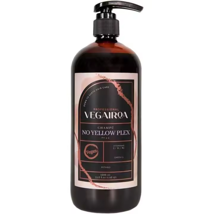 Vegairoa No Yellow Plex Champú 1000 ml | Champú Matizador Antiamarillo Profesional - 1