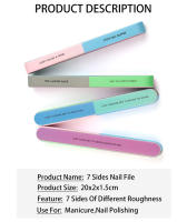 Set De 2 Piezas De Archos Para Uñas Profesionales 7 Lados Bloque De Lijado Y Pulido Para Pintura De Uñas Herramienta De Manicura - details 1