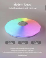 Lámpara Plafón LED RGB Bluetooth TRITON 33 CM, Luz Led y Altavoz Bluetooth Integrado - BEL AIR HOME - details 8