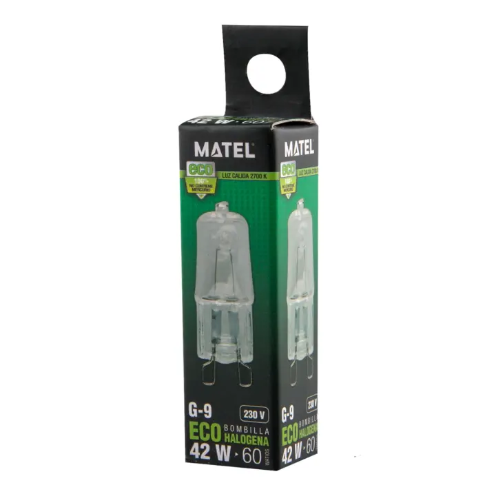 Bombilla eco halógena Matel G9 HI-PIN 42w - 1