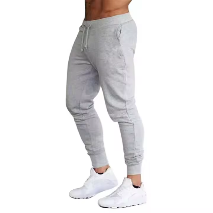 Pantalones Casuales Para Hombre Quick-Drying Jogger Fitness Running Basketball Sweatpants Cintura Media Estilo Casual Microfibra Y Algodón - 1