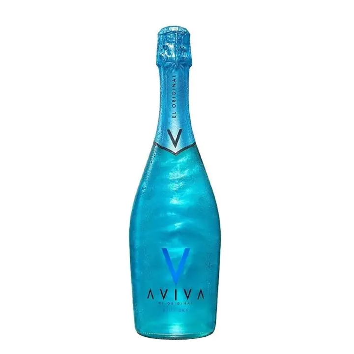 Vino Espumoso Aviva Blue Sky - Botella 75 CL - Aromatizado Brillante - 5,5% - 1