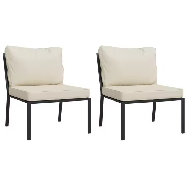 Sillas de Jardín 2 UDS arce con Arena colores 60x74x79cm - 1