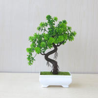 Planta Artificial De Bonsái En Maceta Pequeña Para Jardín Decoración De Hogar Y Mesa Material De Plástico Ornamento De Flor Sin Mantenimiento - details 21