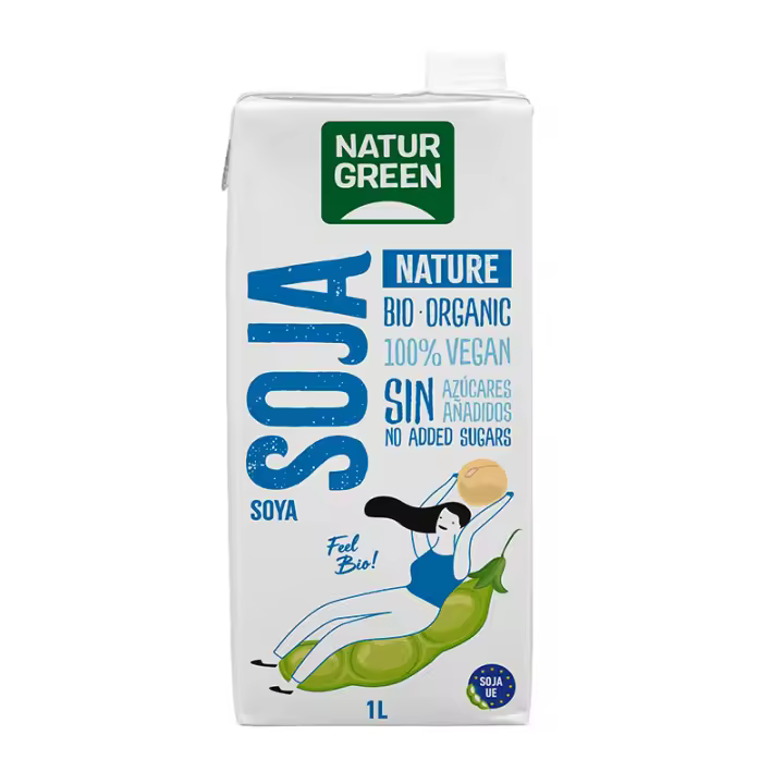 Bebida de Soja Natural bio Naturgreen 1 litro - 1