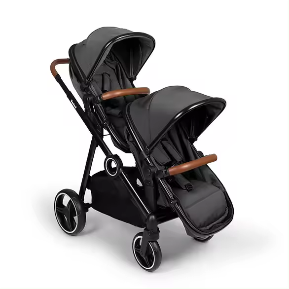 Carrinho de passeio para gémeos Conversível Duo Stroller Luiz Grey Baninni - 1